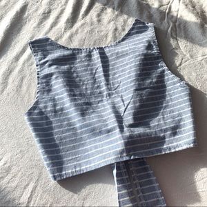 Self tie crop top